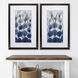 Florals Blue and Gray Framed Art, Propac