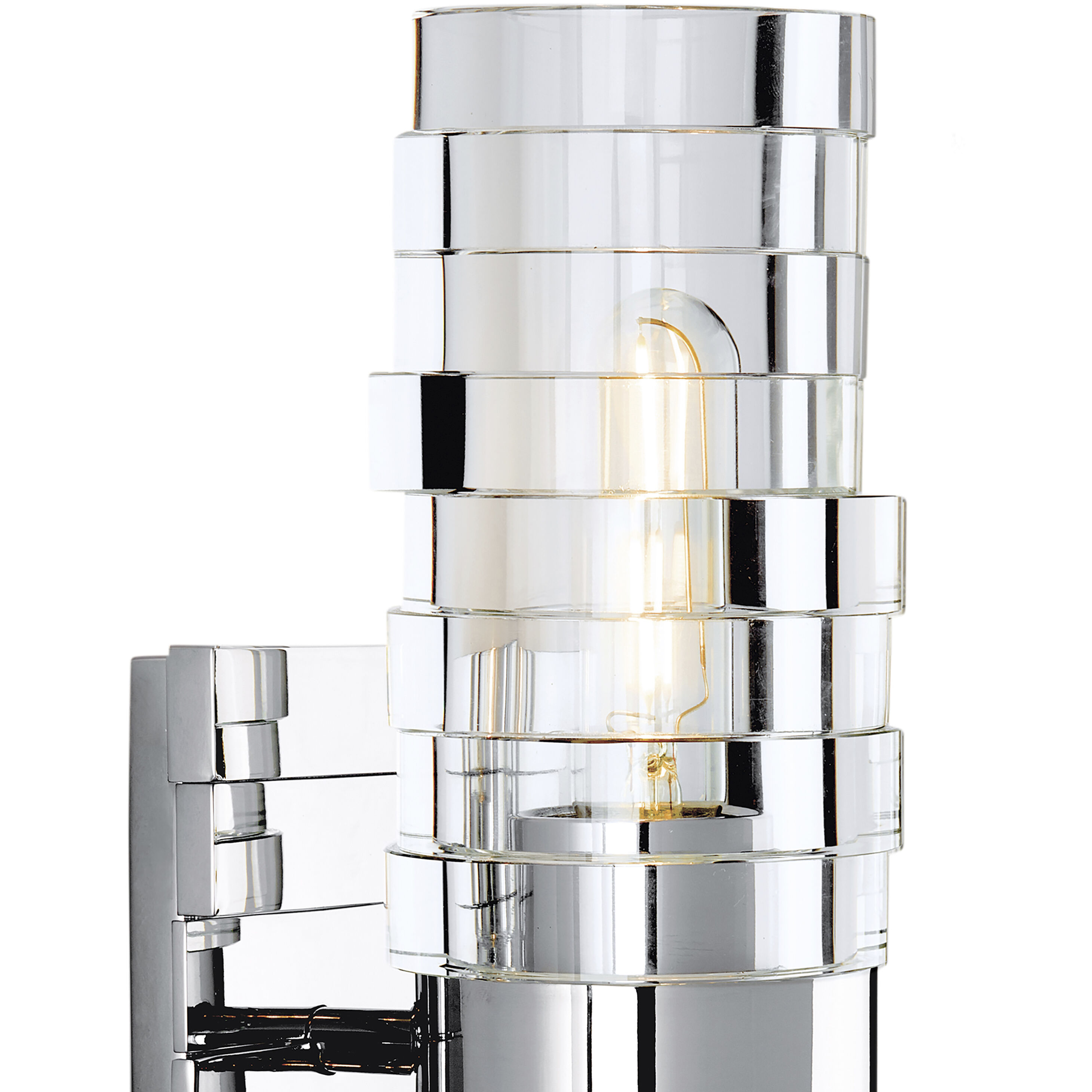 Murano Sconce Wall Light in Chrome
