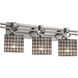 Argyle LED 29 inch Polished Chrome Bath Bar Wall Light in 2100 Lm LED, Swirl with Clear Bubbles, Oval
