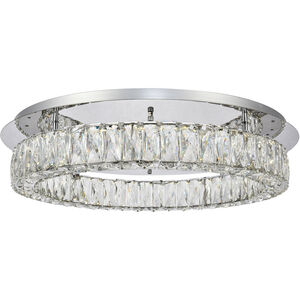 Monroe LED 26 inch Chrome Flush Mount Ceiling Light 