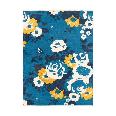 Elaine 132 X 96 inch Bright Blue Indoor Area Rug, Rectangle