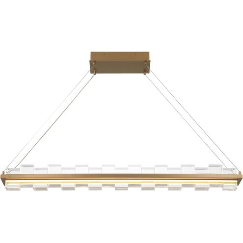 Bruco Linear Chandelier Ceiling Light in Gold