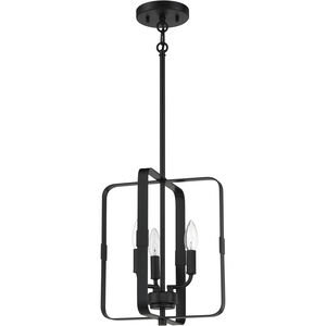 Stowe 3 Light 12 inch Flat Black Foyer Light Ceiling Light
