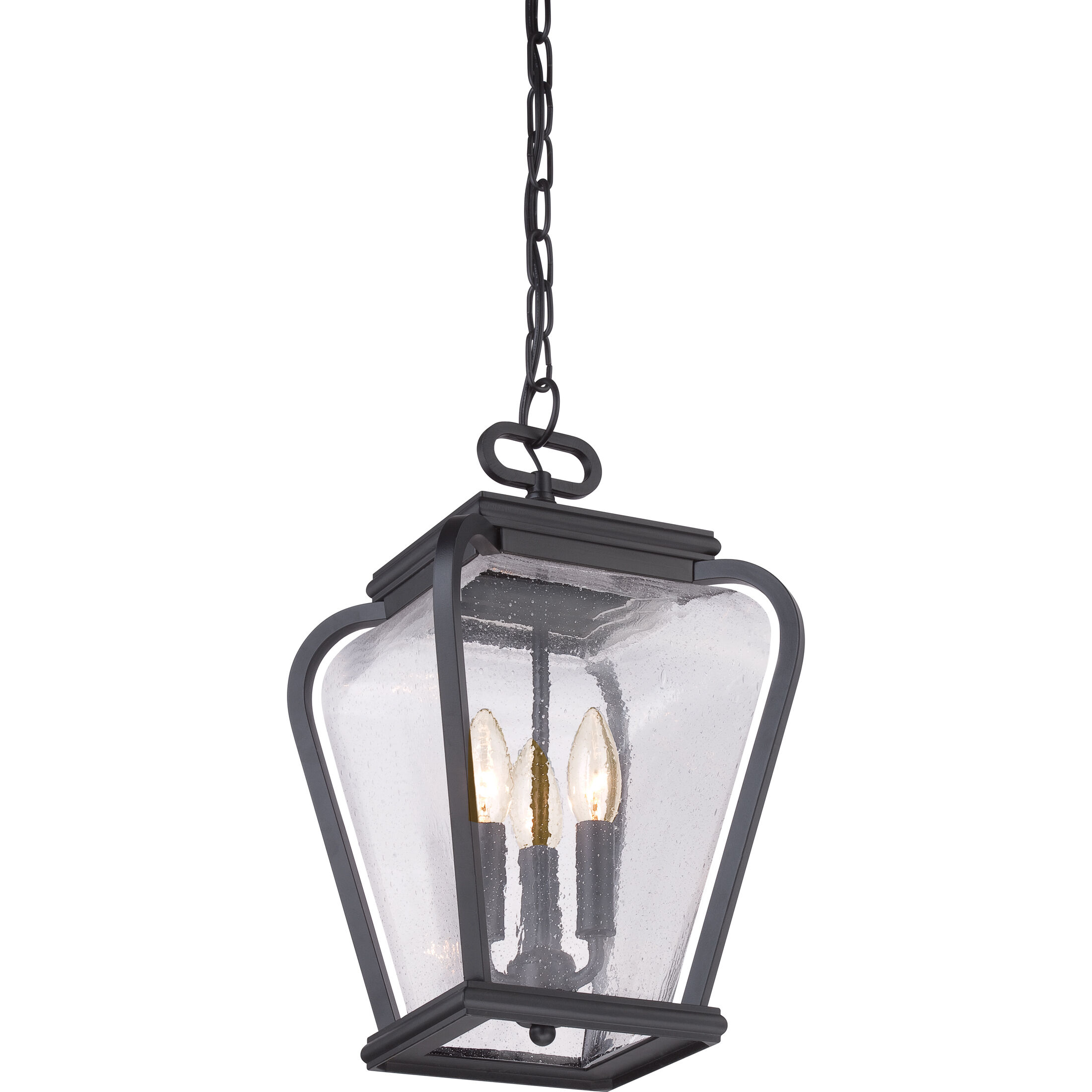 Province 3 Light 10 inch Mystic Black Outdoor Hanging Lantern
