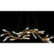 Signature Secret Garden LED 56.3 inch French Gold Linear Chandelier Ceiling Light, Schonbek Signature
