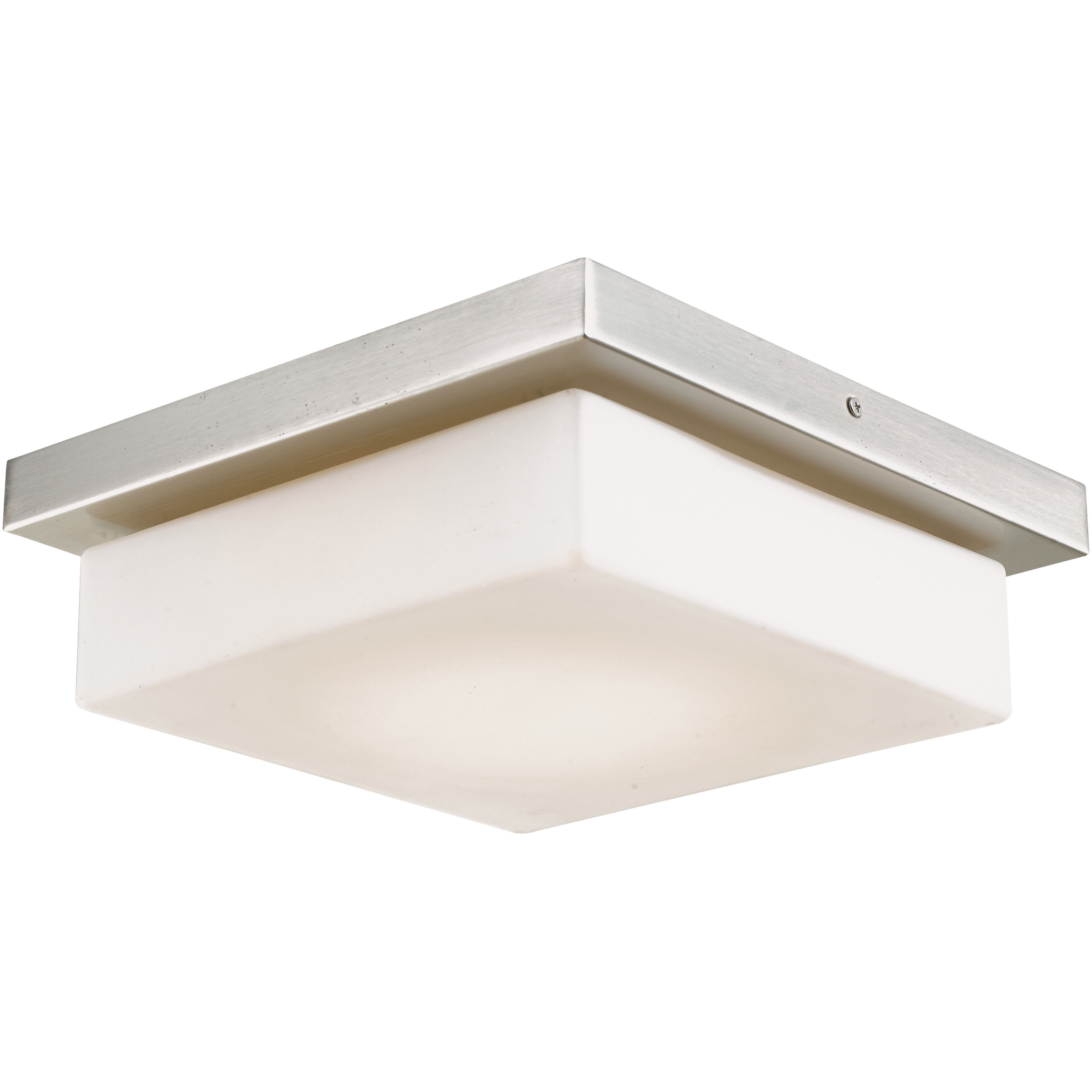 Gibraltar LED 12 inch Brushed Nickel Flush Mount Ceiling Light