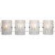Brilliance 4 Light 31.15 inch Chrome Bath Vanity Light Wall Light