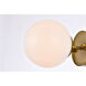 Mimi 1 Light 6 inch Brass Bath Sconce Wall Light, can be Ceiling Mounted