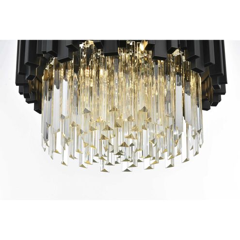 Willow 4 Light 16 inch Black Flush Mount Ceiling Light
