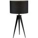 Director 28 inch 100.00 watt Black Table Lamp Portable Light