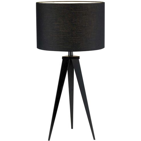 Director 28 inch 100.00 watt Black Table Lamp Portable Light