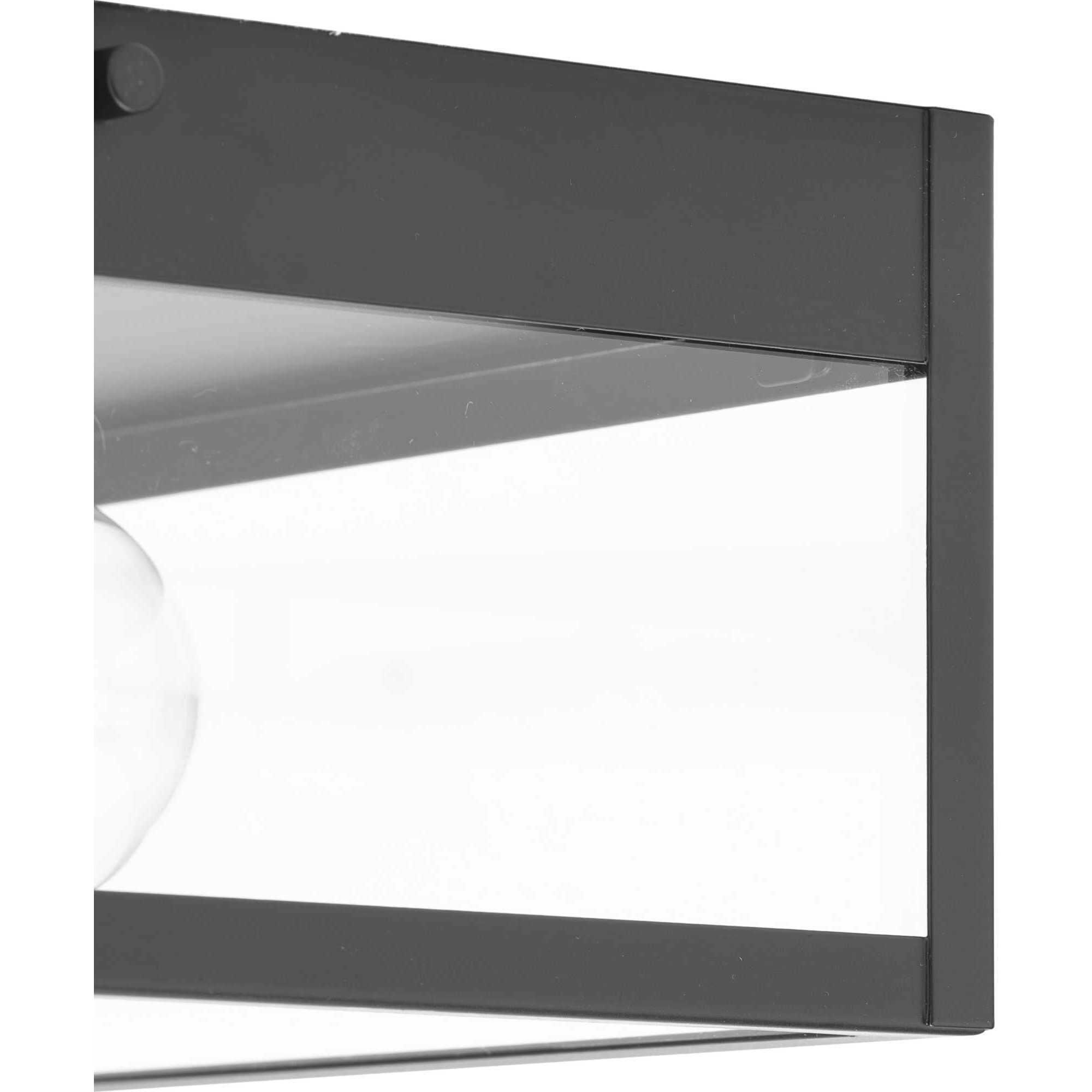Parrish 2 Light 11 inch Matte Black Outdoor Flush Mount
