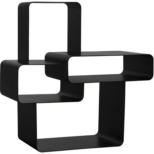 Latisia 39 X 38 X 18.5 inch Matte Black Shelf