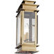 Princeton 2 Light 15 inch Antique Brass Outdoor Wall Lantern
