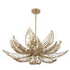 Fern 14 Light 36 inch Modern Gold Chandelier Ceiling Light
