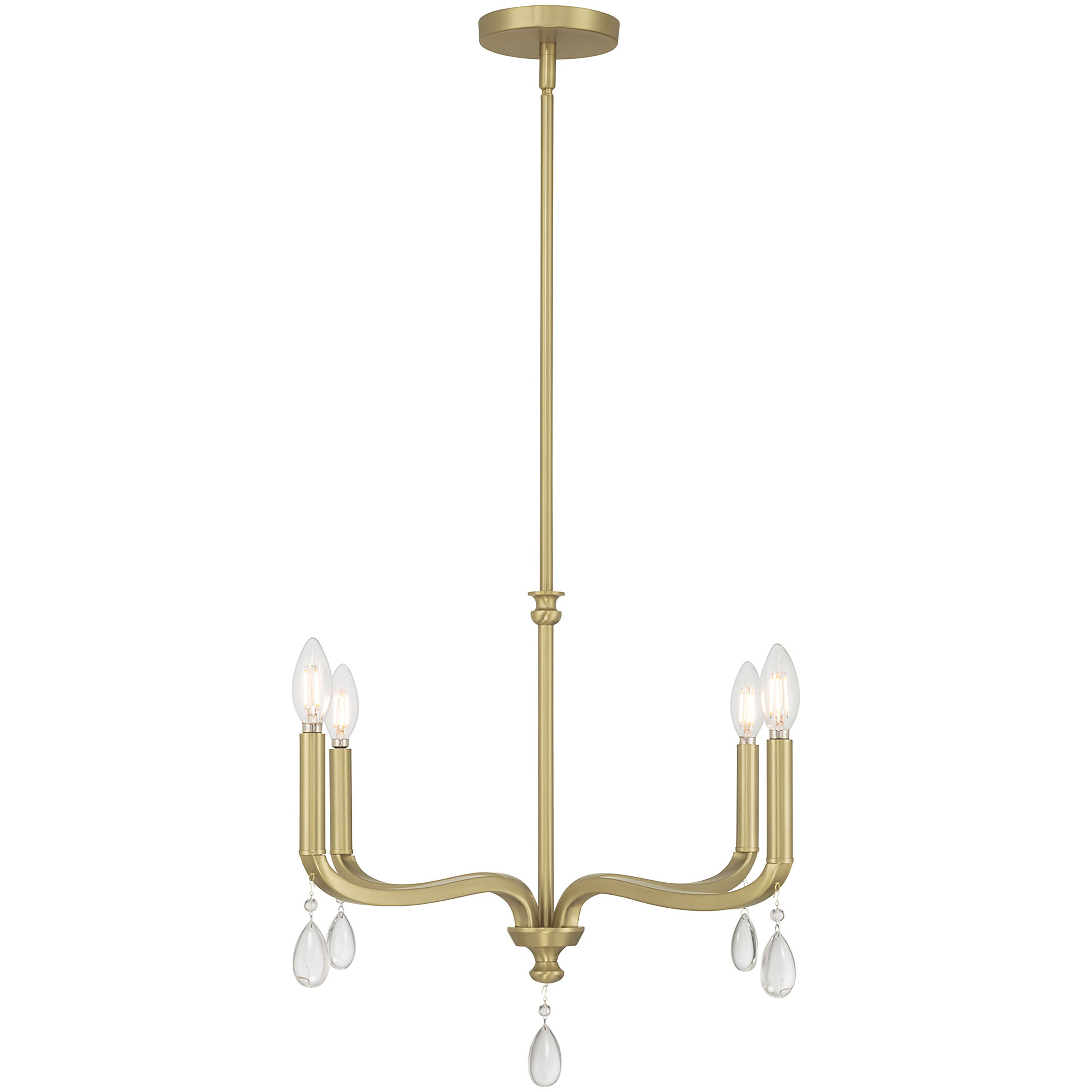 Viremont 4 Light 22 inch Vintage Brass Chandelier Ceiling Light