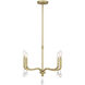 Viremont 4 Light 22 inch Vintage Brass Chandelier Ceiling Light