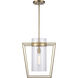 Nova 1 Light 15 inch Antique Gold Pendant Ceiling Light