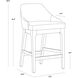 Kace 35 inch Bravo Cream Counter Stool