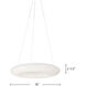 Cumulus LED 18 inch White Pendant Ceiling Light