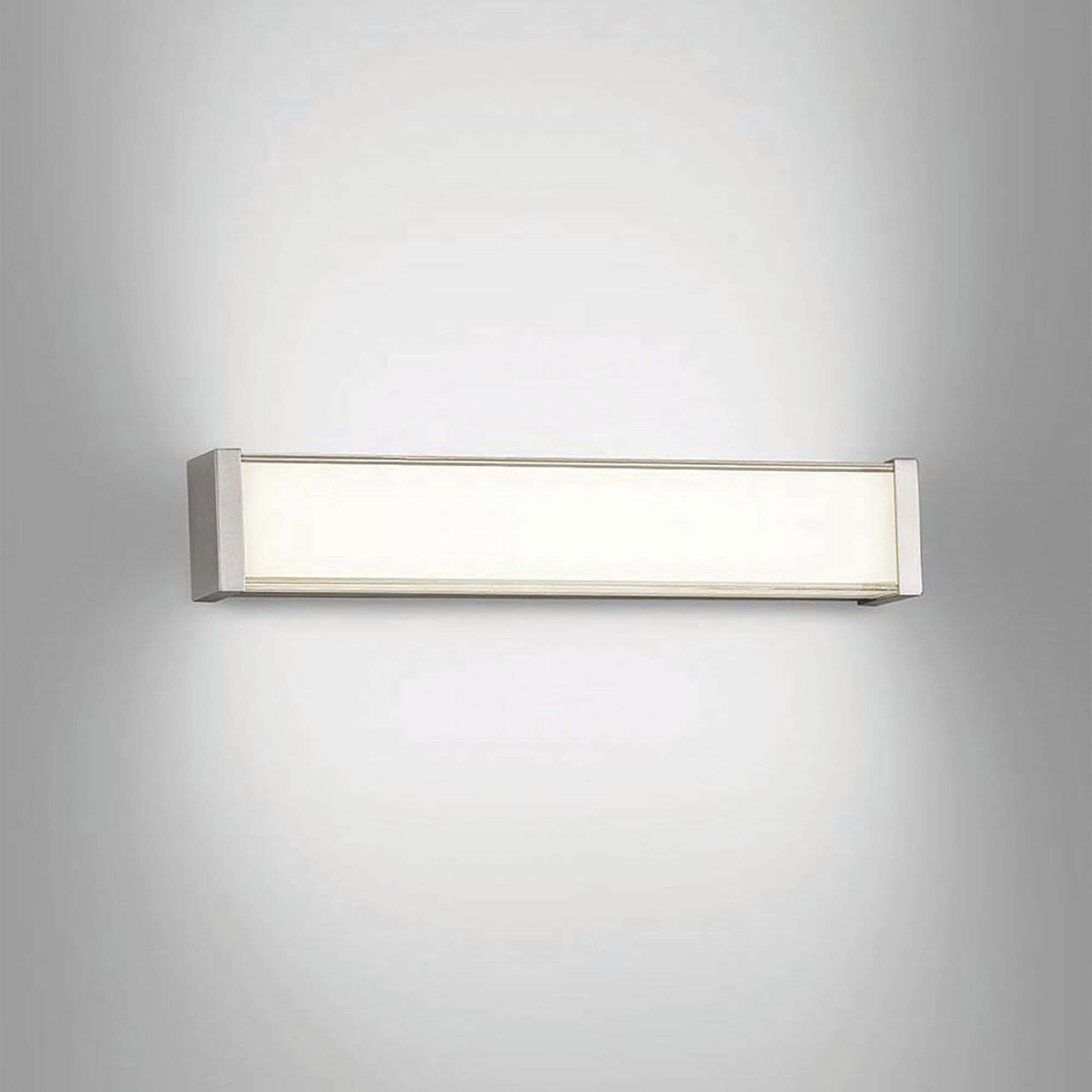 Svelte LED 16.5 inch Brushed Nickel Bath Vanity & Wall Light in 2700K, dweLED