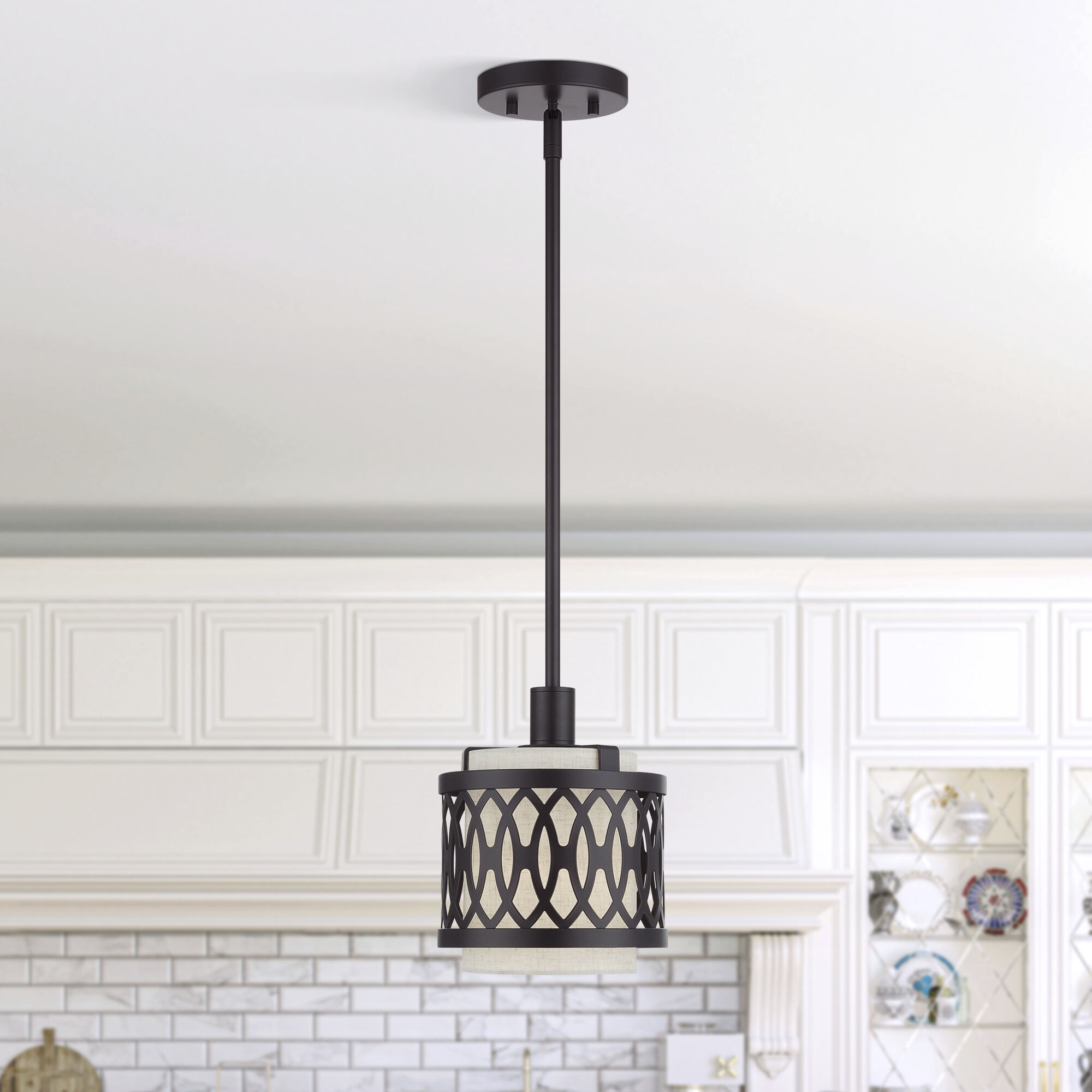 Vistaview 1 Light 7.25 inch English Bronze Mini Pendant Ceiling Light