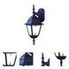 Builder's Choice 1 Light 16 inch Matte Black Exterior Wall Mount