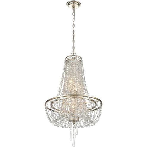 Arcadia 4 Light 18 inch Antique Silver Chandelier Ceiling Light