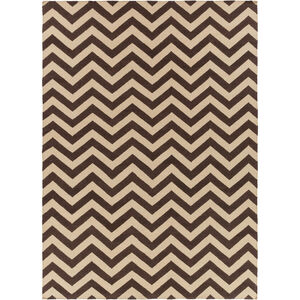 Frontier 132 X 96 inch Dark Brown, Khaki Rug