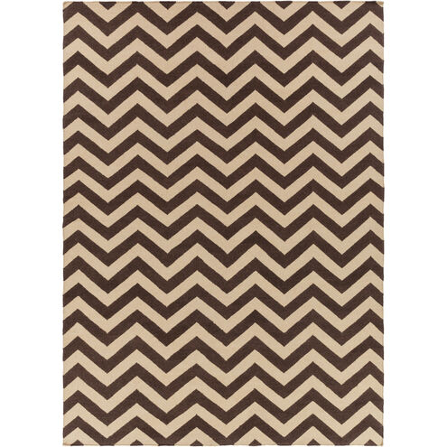Frontier 132 X 96 inch Dark Brown, Khaki Rug