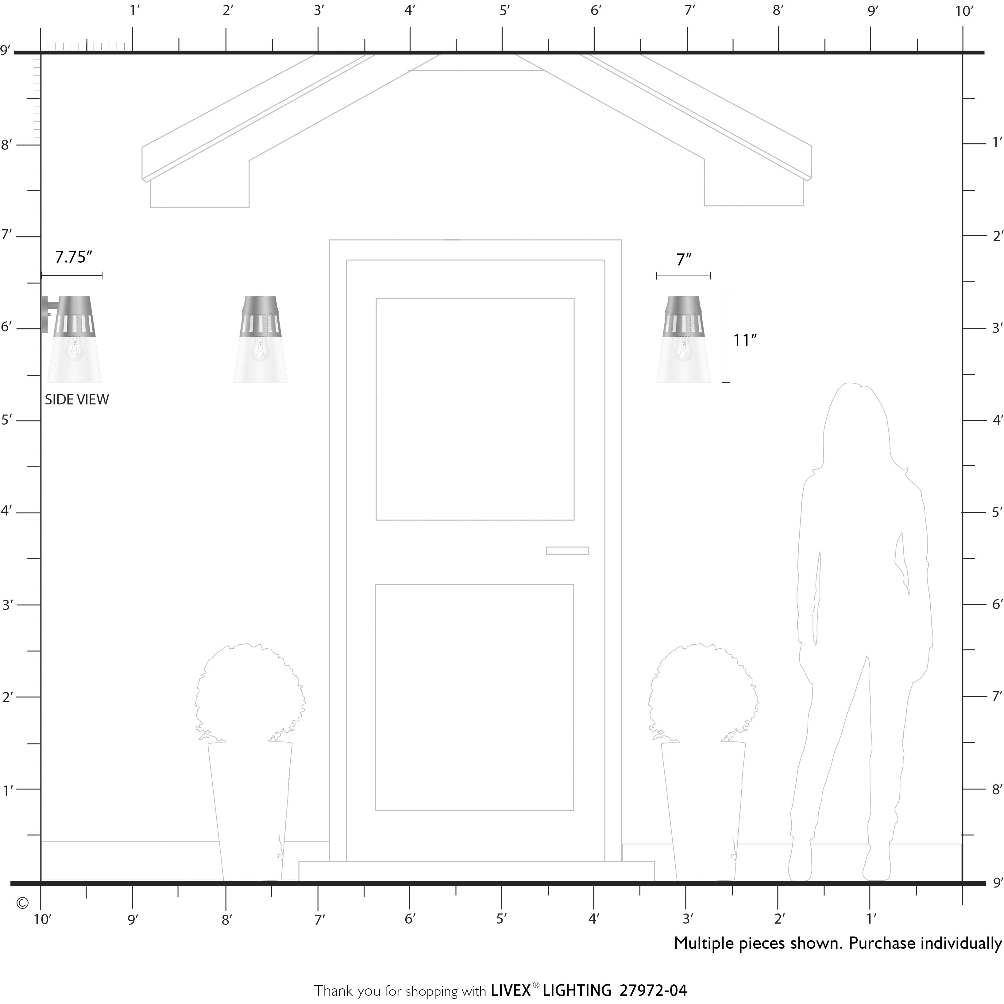 Covington 1 Light 11 inch Black with Soft Gold Finish Accents Outdoor Wall Lantern, Medium