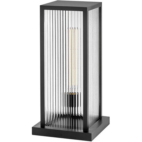 Torrent 1 Light 19 inch Black Outdoor Pier Mount Lantern