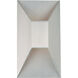 Maglev LED 5.5 inch Brushed Aluminum Outdoor Wall Light in 4000K