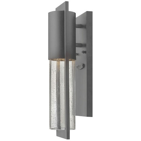 Shelter Outdoor Wall Mount Lantern in Hematite, Non-LED