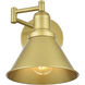 Judson 12 inch 40.00 watt Brass Swing Arm Wall Sconce Wall Light