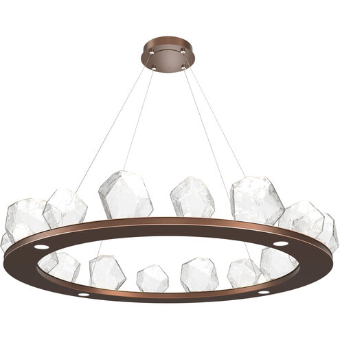 Gem LED 48.7 inch Burnished Bronze Chandelier Ceiling Light, Ring