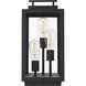 Valentin 18 X 8 inch Black Outdoor Lawn Light