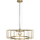 Wired LED 23.25 inch Gold Pendant Ceiling Light