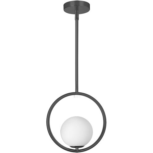 Adrienna 1 Light 10 inch Matte Black Pendant Ceiling Light
