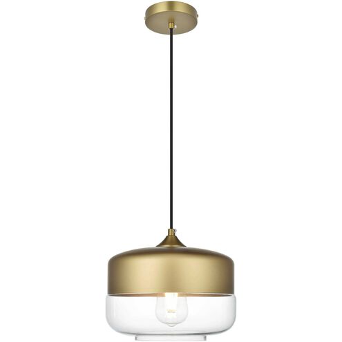 Ashwell 1 Light 10 inch Satin Gold Pendant Ceiling Light