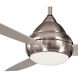 Concept L Wet 52 inch Brushed Nickel Wet Outdoor Ceiling Fan