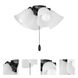 San Gabriel LED Black Ceiling Fan Light Kit