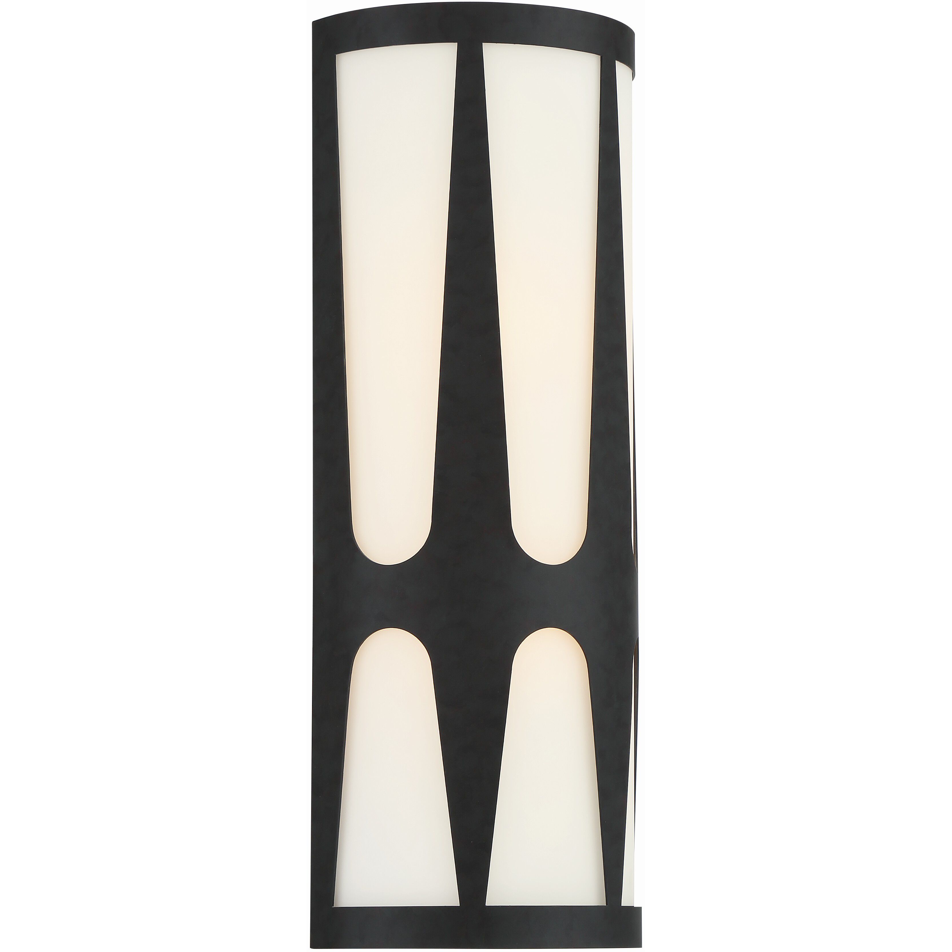 Royston Bath Wall Light in Black