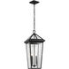 Regence 2 Light 11.5 inch Black Textured Outdoor Hanging Pendant