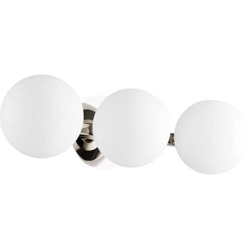 Globe 3 Light 22 inch Polished Nickel Vanity Light Wall Light