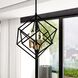 Rad LED 17.5 inch Black and Natural Brass Pendant Ceiling Light