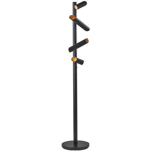 Tyler 72 inch 5 watt Black LED Floor Lamp Portable Light