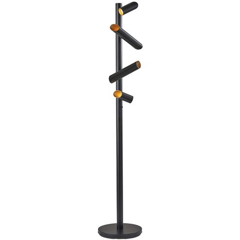 Tyler 72 inch 5.00 watt Black LED Floor Lamp Portable Light