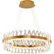 Canada LED 32 inch Gold LED Chandelier Ceiling Light