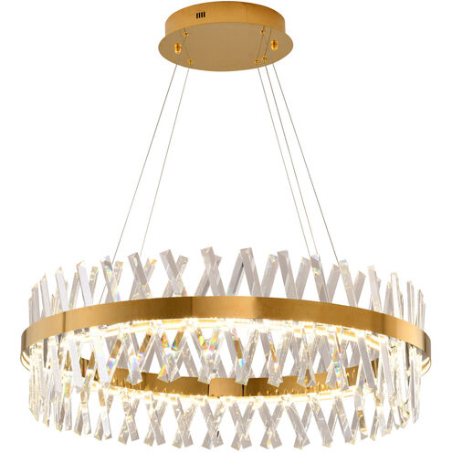 Canada LED 32 inch Gold LED Chandelier Ceiling Light